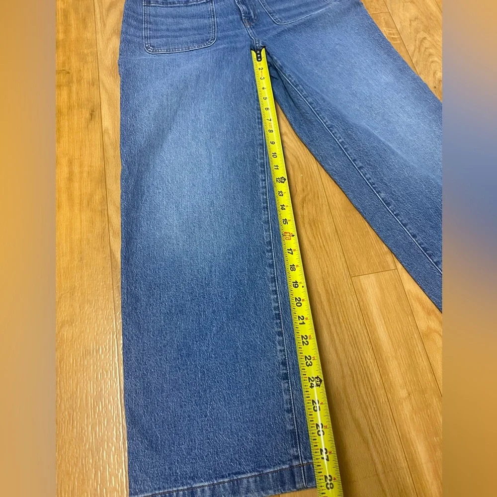 Madewell Wide-Leg Jeans in Medium Blue Wash - Picture 7 of 11
